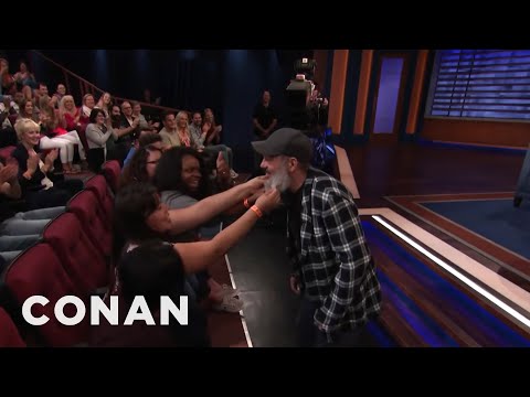 David Cross Lets The Audience Feel His Beard | CONAN on TBS