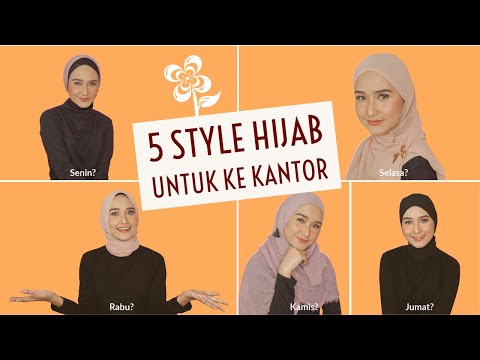 5 TUTORIAL SIMPLE HIJAB PASHMINA UNTUK KE KANTOR | RIKHA INDRIASWARI