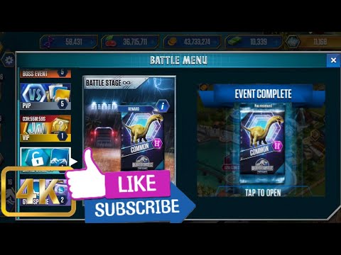 Jurassic world the game || battle stage infinite