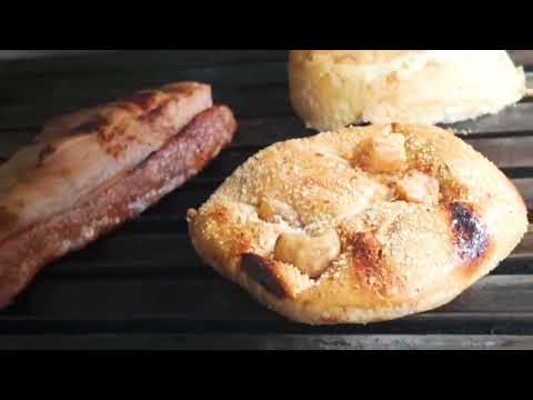 ¡Ufff, qué delicia! 😋🔥En el Burguer Máster San Roque Enamora, Las Sabrositas del Chicharrón