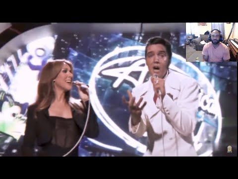 ELVIS REACTION TO - Elvis Presley "Rotoscoping" AI 5K Hard Restore & Céline Dion - If i Can Dream