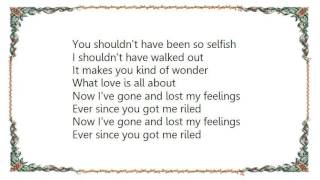 John Mayall - Somebody's Acting Like a Child Lyrics