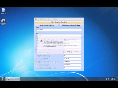 Excel 401(k) Planner Template Software