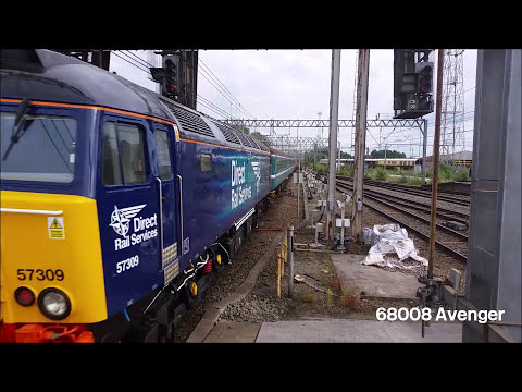 DRS Class 37/6's No. 37609 & 37606 at Crewe