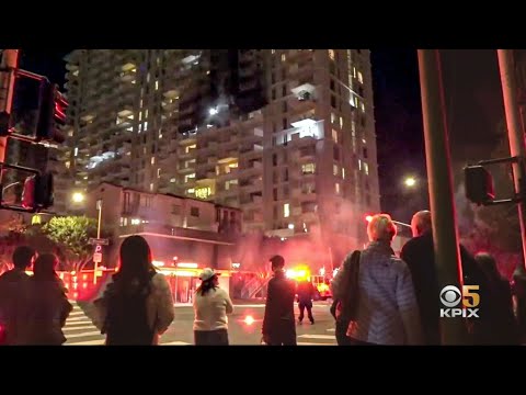 Dozens Forced to Flee, 5 Injured in SF Highrise Fire