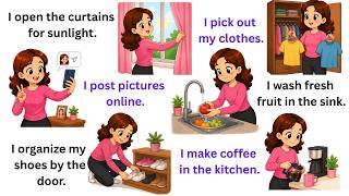 Learn English Through Daily Home Activities | 100 Easy Sentences for Beginners | American English