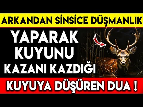 ARKANDAN SİNSİCE DÜŞMANLIK YAPARAK KUYUNU KAZANI KAZDIĞI KUYUYA DÜŞÜREN DUA !