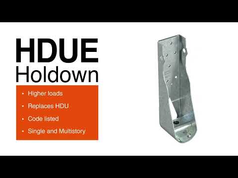 Introducing the HDUE™ Holdown and SABR™ Anchor Bolt Solution for Stronger Shearwall Anchoring