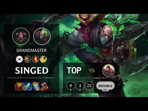 Singed Top vs Jayce - KR Grandmaster Patch 10.24