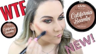 *NEW* NYX CALIFORNIA BEAMIN FACE & BODY BRONZER REVIEW! WTF