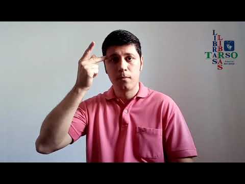 Sinal de PARA em Libras