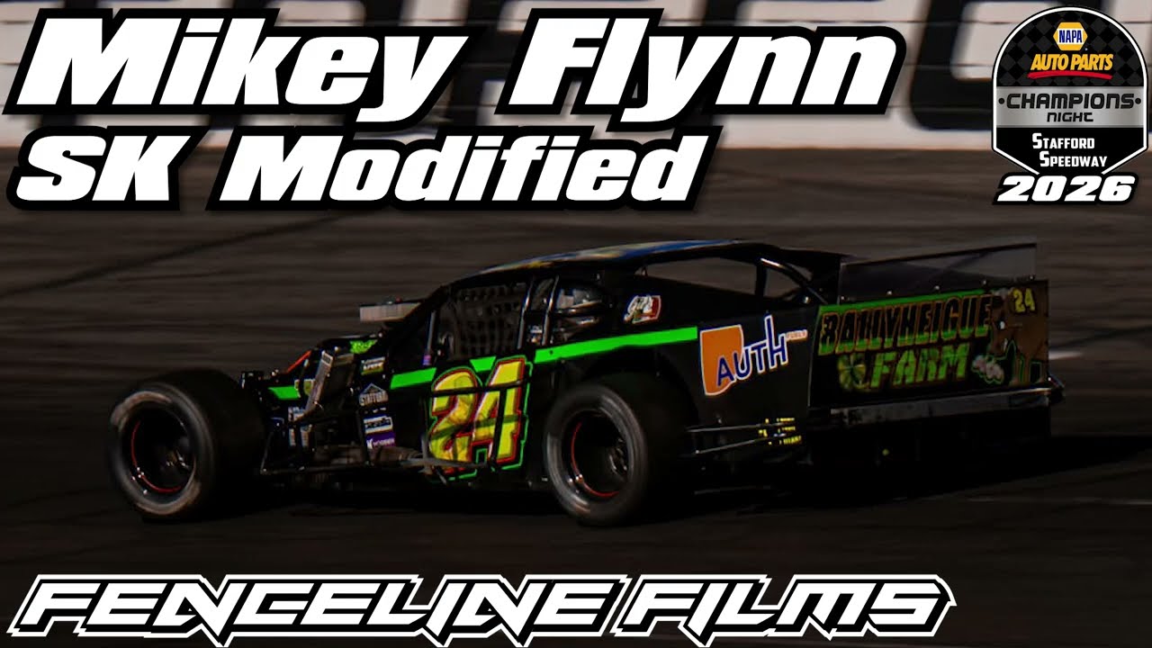 Mikey Flynn SK Modified Champions Night Stafford Speedway 2026