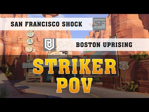 STRIKER TRACER POV ● San Francisco Shock Vs Boston Uprising ● Week 24 ● OWL Pov