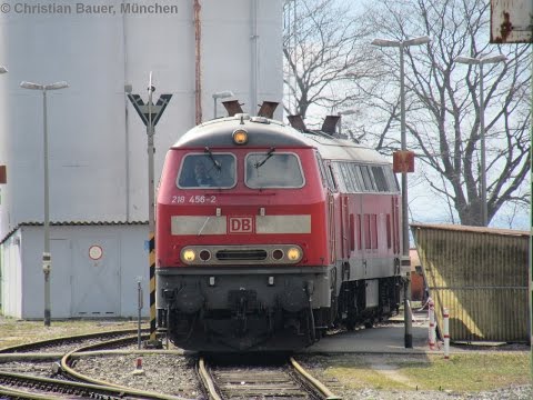 218 456 und 218 495 bei der Arbeit: bei der Arbeit (Rangieren, Motorstart und Ausfahrt mit IC)