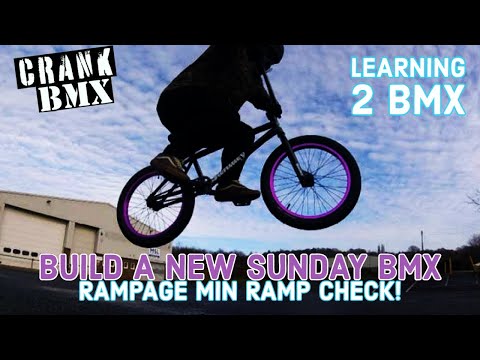 BMX WEEK 4 | 2021 SUNDAY FORECASTER BIKE BUILD | LEARNING THE FAKY | TESTING MINI RAMPAGE RAMP