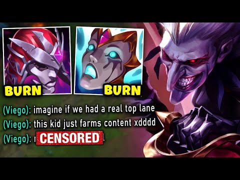 MY VIEGO HARRASSED ME ALL GAME.. THEN THIS HAPPENED!! - Pink Ward Shaco