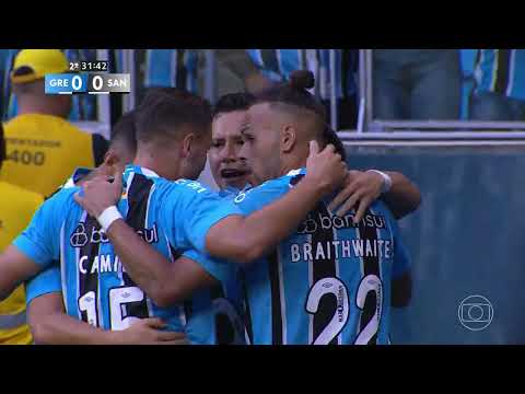 GRÊMIO 1x0 Santos - Gol - 7ª Rodada - Brasileirão 2025 - RBS TV HD
