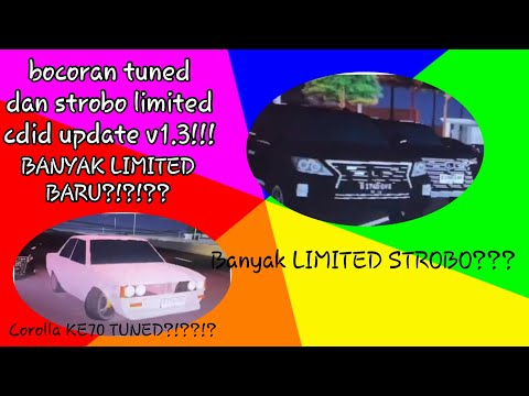 BOCORAN MOBIL BARU, TUNED DAN STROBO LIMITED DI CDID UPDATE V1.3!!! | ROBLOX CDID