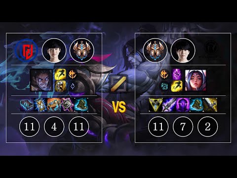 LGD Peanut Sylas vs IG Rookie Irelia Mid - KR Challenger Patch 10.11