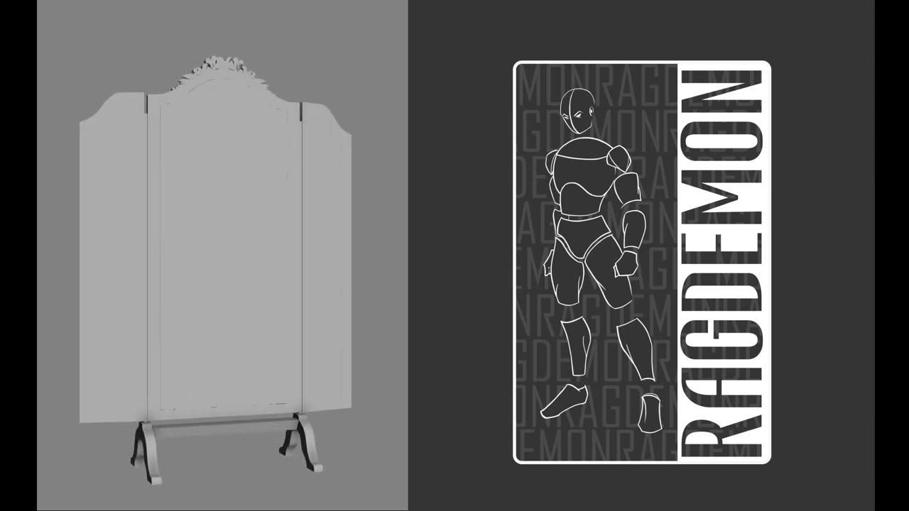 ModelloMirrorTrittico Modello 3D