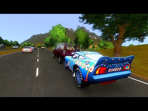 Crazy Rayo Dinoco McQueen Crashes - GTA 4 Real Car Crashes Ep.6