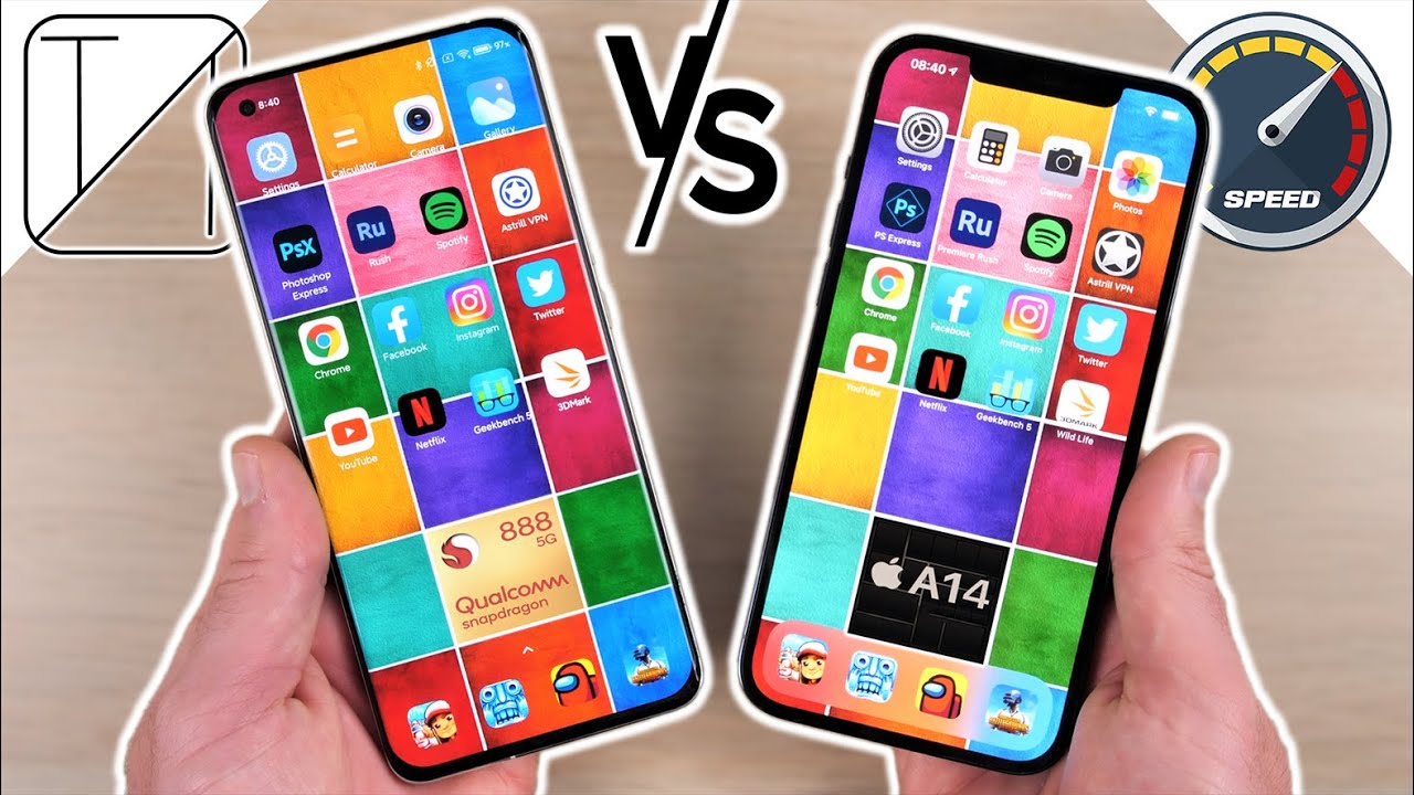 Xiaomi Mi 11 vs iPhone 12 Pro Max Speed Test