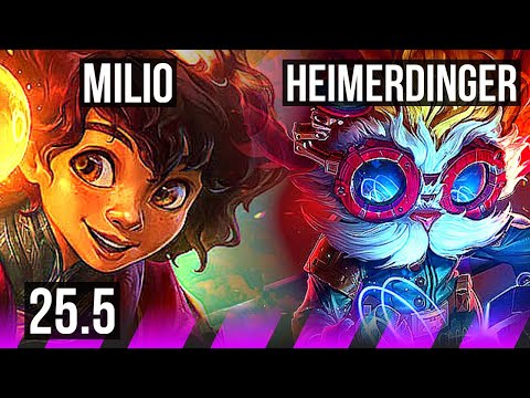 MILIO & Varus vs HEIMERDINGER & Caitlyn (SUP) | 0/3/26 | KR Master | 25.5