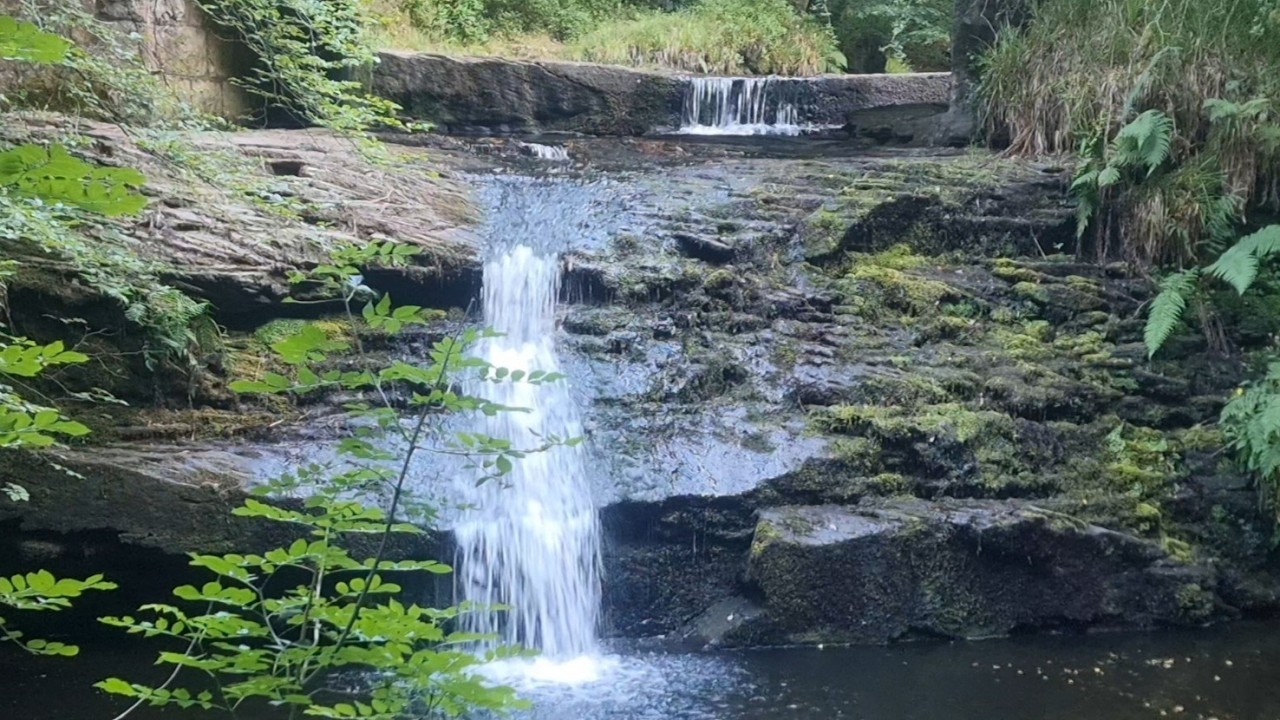 Blackling Hole Waterfall and Natural Plunge pool | Hamsterley Forest, County Durham, North East, United Kingdom