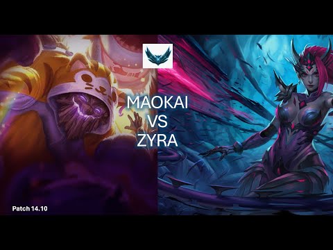 MAOKAI & Tristana vs ZYRA & Caitlyn (Support) | EUNE Platinum | 14.10 | Gameplay & Review