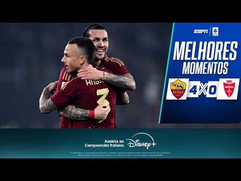Gols e lances de Roma x Monza