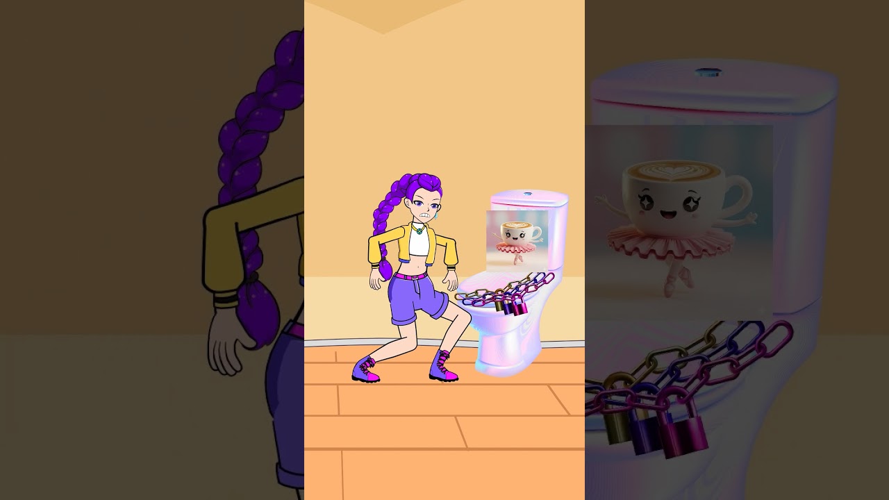 KPop Demon Hunters: Dance Challenge - Help Rumi unlock the toilet #kpopdemonhunters