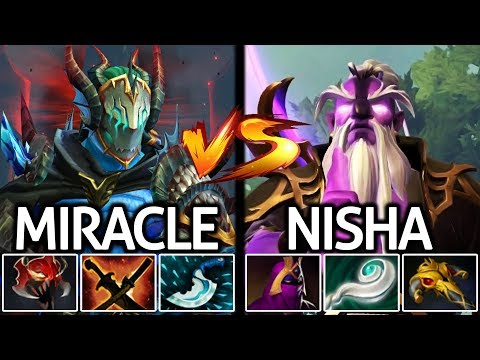 MIRACLE Sven VS NISHA Void Spirit - Top Pro Mid Battle 7.24 Dota 2