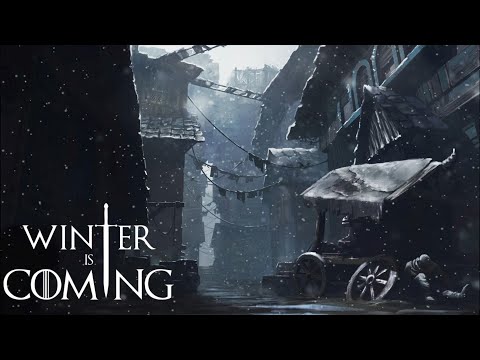 WINTER IS COMING | Snowfall, Medieval City Sounds | ASMR Ambience