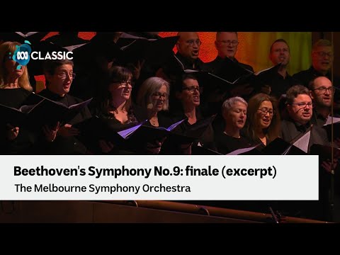 Beethoven's Symphony No.9: finale (excerpt) performed by the Melbourne Symphony Orchestra