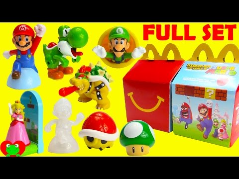 2017 Super Mario McDonald's Happy Meal Toys Full Set