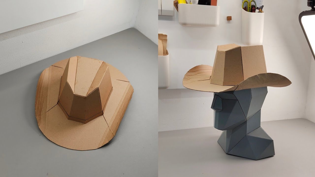 Cowboy Hat Cardboard Template – DIY Costume Pattern (Scalable PDF) – Craft No. 3129 Video Walkthrough