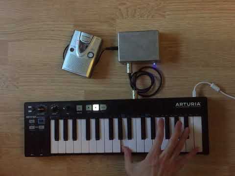 MIDI-controlled cassette player demo