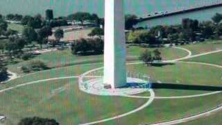 Washington Monument Obelisk in Vesica Illuminati Symbol: Phallic penetrates the Oval Womb