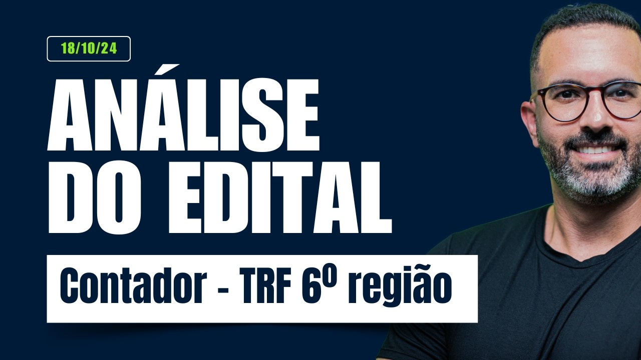 Concurso Contador TRF 6 - Salário MAIS DE 13 MIL POR MÊS 🤑🤑