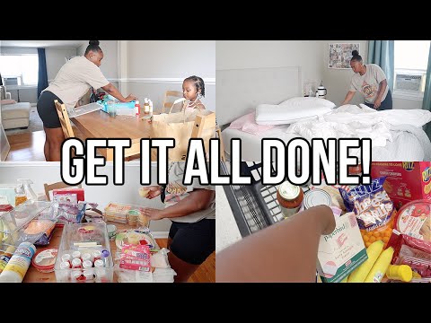 SO MUCH TO DO! WORKING MOM GET IT ALL DONE CLEAN WITH ME, GROCERY HAUL, LAUNDRY & MORE | Nia Nicole