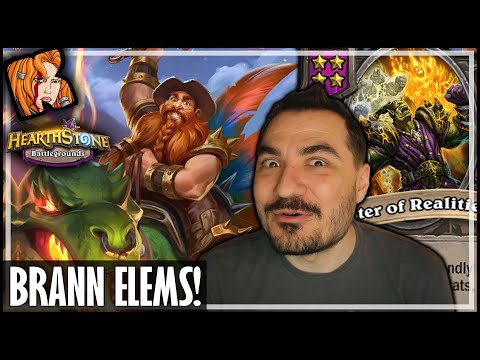 PLAYING BRANN WITHOUT MURLOCS?! - Hearthstone Battlegrounds