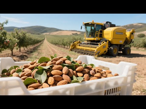 How Almonds Are Grown and Harvested in California – Modern Farming Documentary