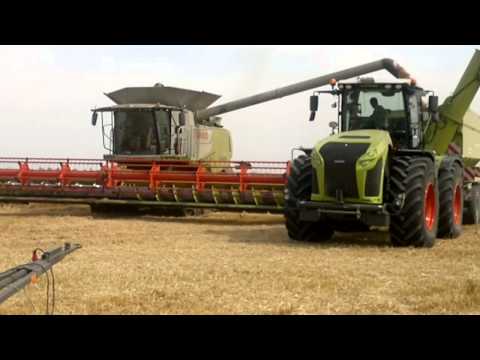 Claas Lexion 770 TT & Xerion 4000 in der Weizen ernte