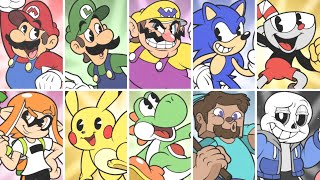 What If All Smash Ultimate Characters Were in Cuphead?