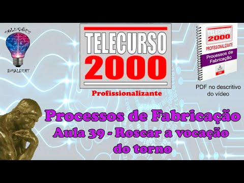 Telecurso 2000 - Processos de Fabricação - 39 Roscar a vocação do torno