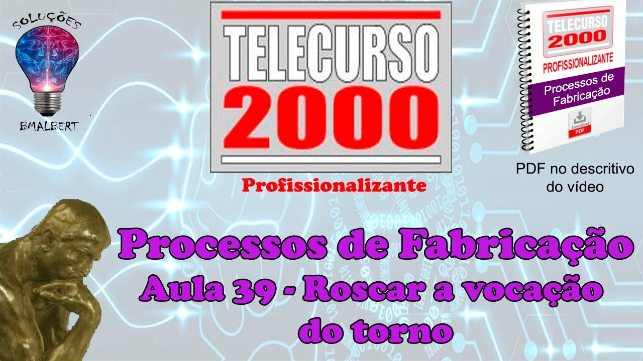 Telecurso 2000 - Processos de Fabricação - 39 Roscar a vocação do torno
