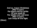 John Lennon - Happy Xmas [War Is Over] Lyrics ...