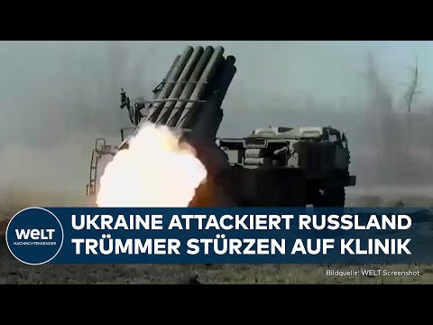 PUTINS KRIEG: Ukraine attackiert Ziel in Russland mit Drohne! Trümmer stürzen auf Klinik in Russland