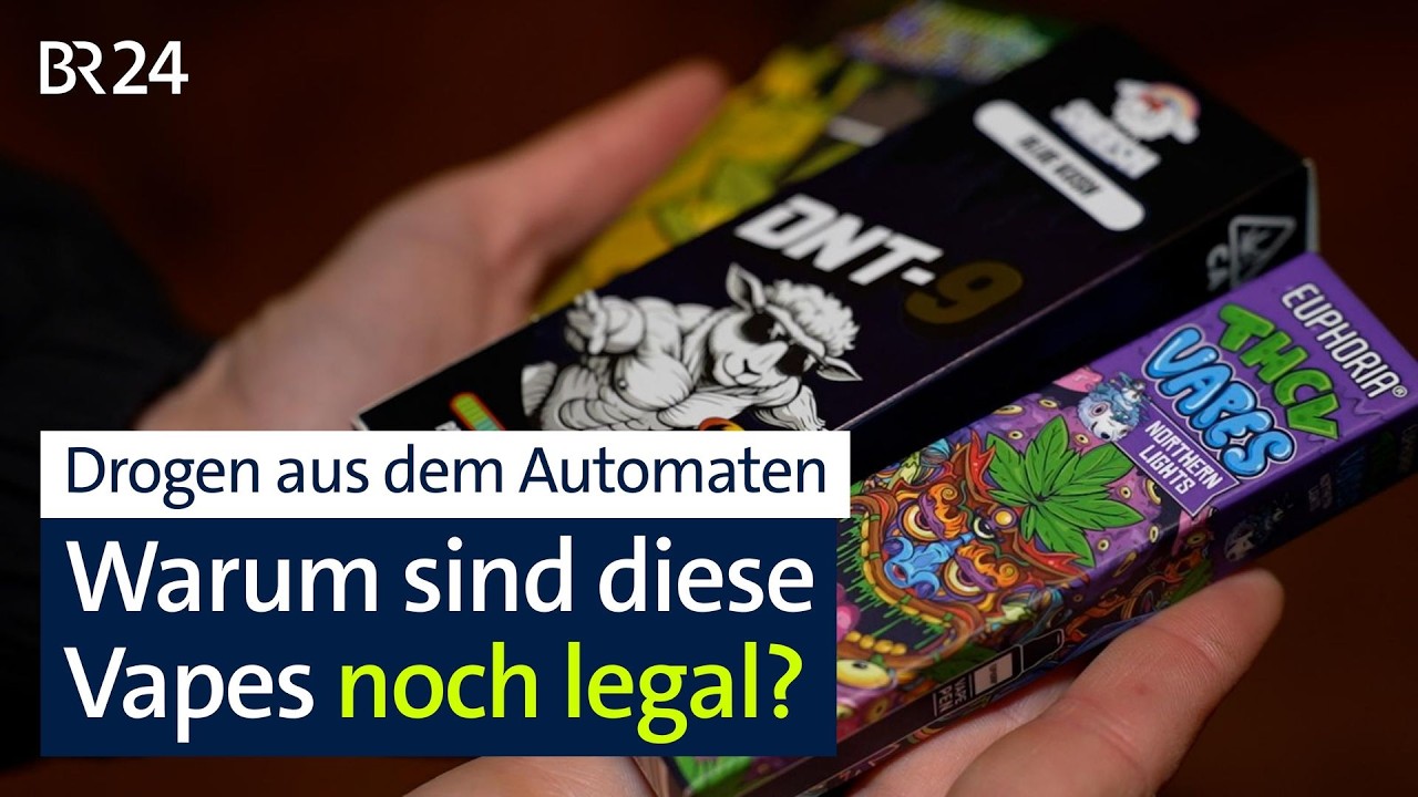 Psychose "aus dem Automaten"? Was in legalen Cannabinoid-Vapes wirklich drin ist | BR24 vor Ort