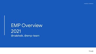 Google Enterprise Marketing Portal
